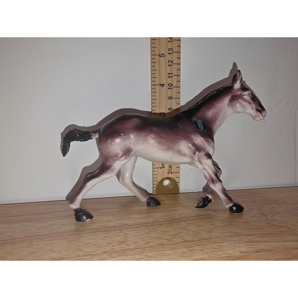 Vintage Toy Horse Figurine Brown and Black walking mule replacement Toy